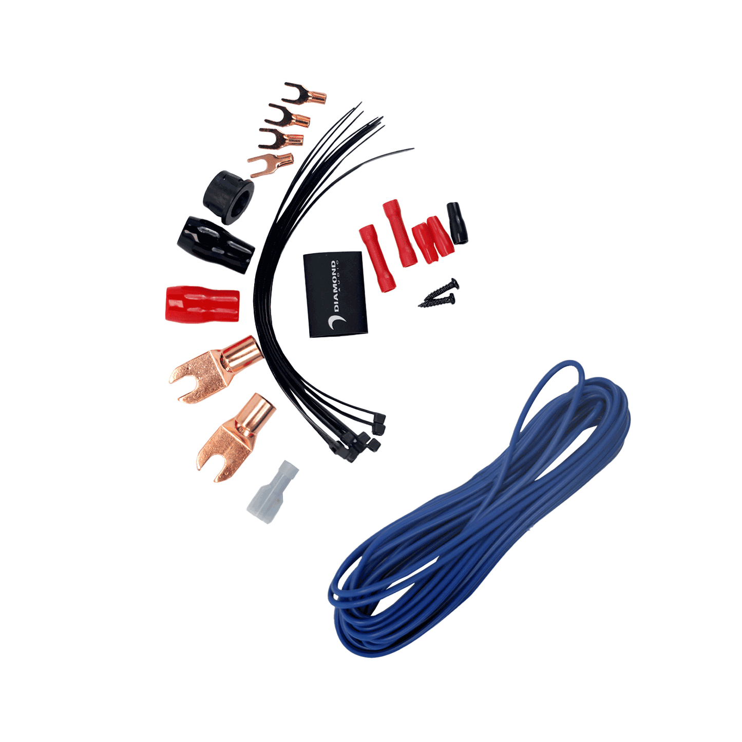 2-Channel 4 Gauge Amplifier Installation Kit W/ RCA Interconnect and 20 ft Speaker Cable - HX42