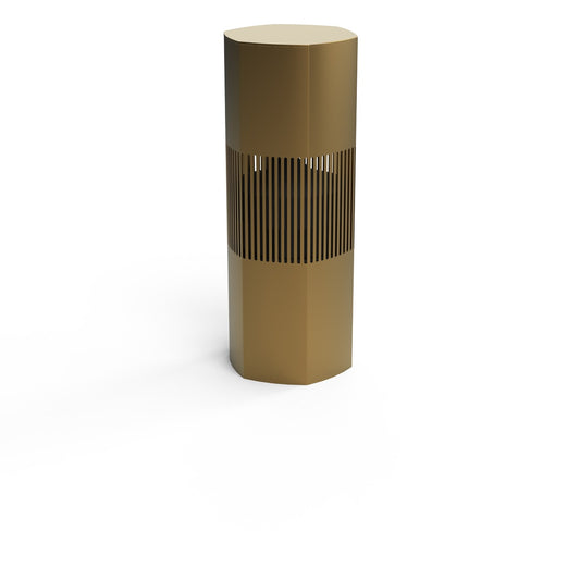 Luxury Bollard Spkr, 10in Sub, 360deg 6.5in 8hm/70v, Champag
