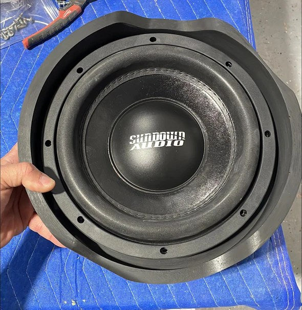 Monster- Mega 10″ Harley Subwoofer or Midbass Adapter Rings (Pair) All years 98-current