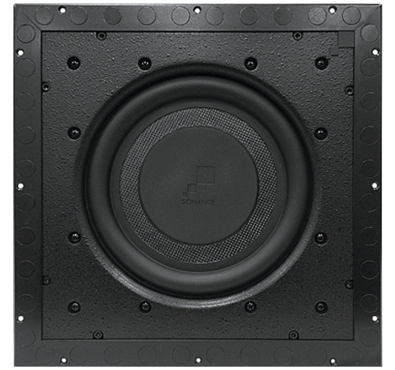 Sonance Black Visual Performance In-Wall Subwoofer
