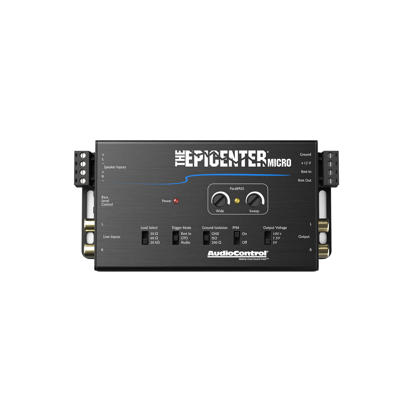 The EPICENTER Micro Bass Restoration Processor & Line Output Converter w/ACR-4 Remote