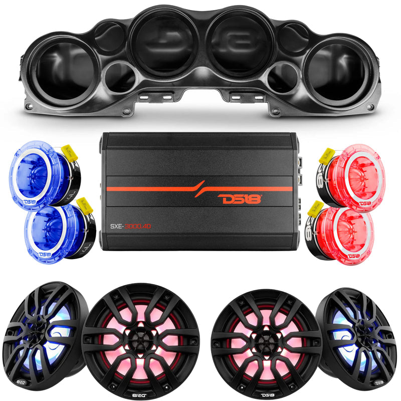DS18 UTV Audio Pod DS-JL-SBARCOMBO-BK-B