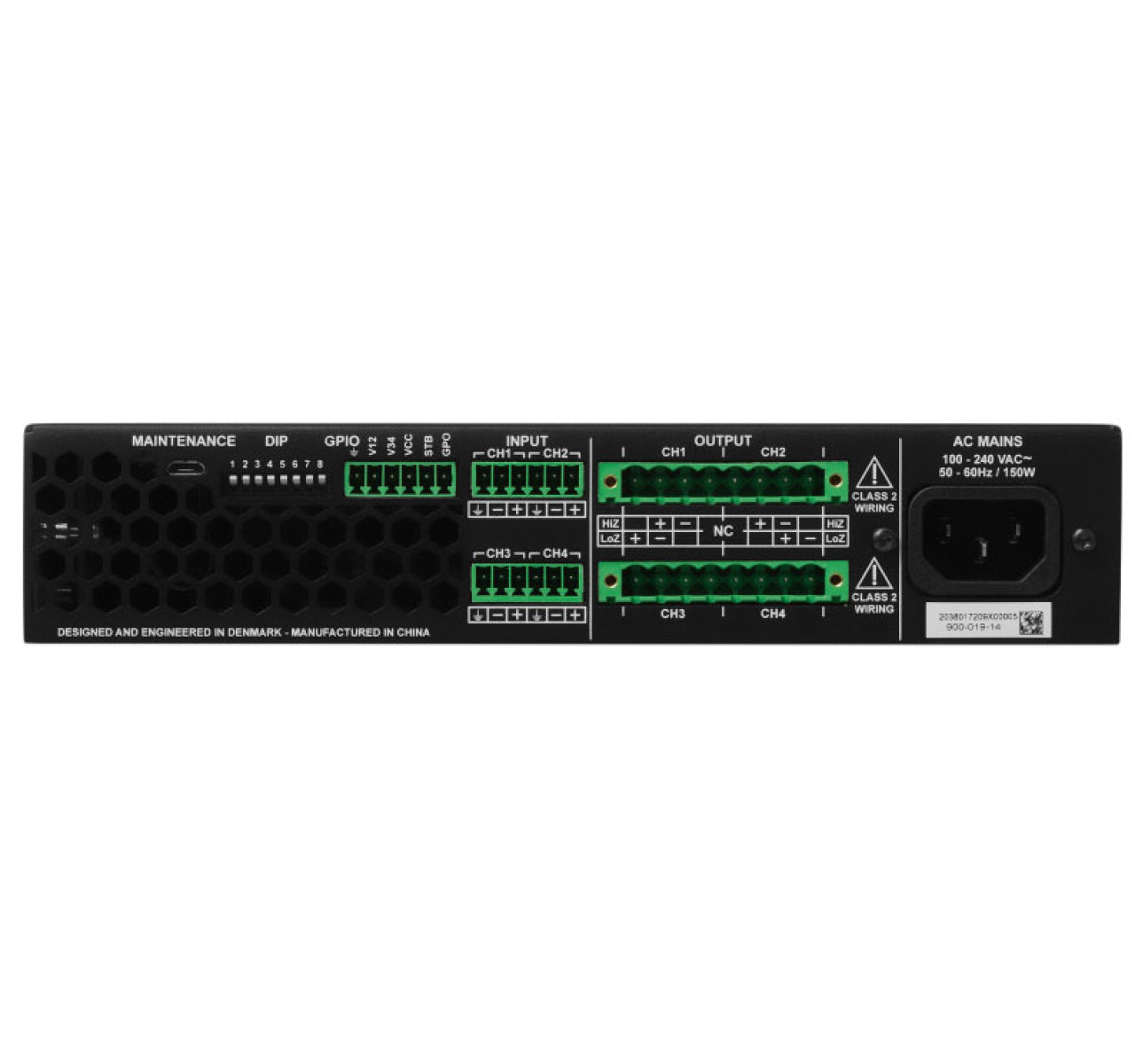 Blaze PowerZone 504 4.0 Channel Amplifier in Black