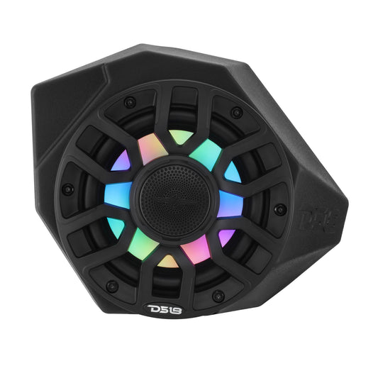 Can-Am Maverick X3 Kick Panel Speaker Pods Loaded with (2) NXL-IQ6/BK Speakers and Digital LED Lights