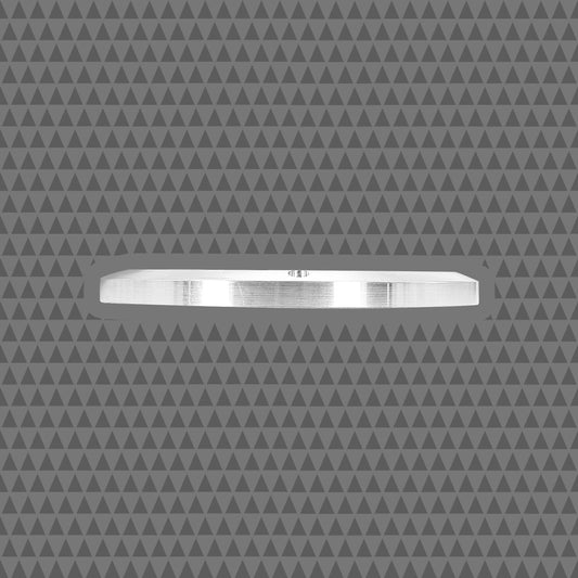 8-INCH LIP STYLE BILLET GRILLES – RINGS RAW, BLACK INSERTS – PAIR
