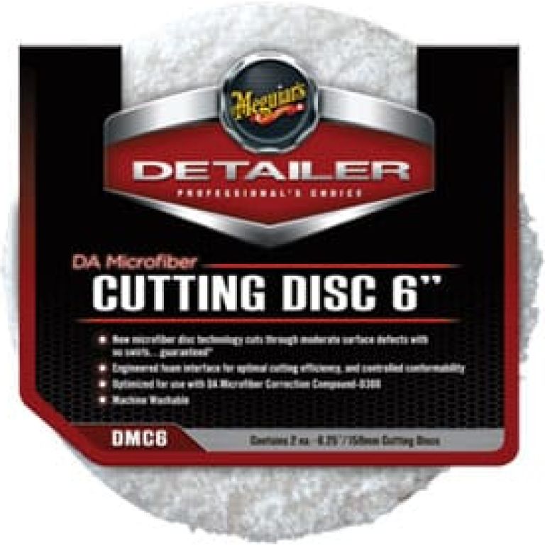 Meguiar's DA Microfiber Cutting Disc 6″ (2-Pack) MEGDMC6