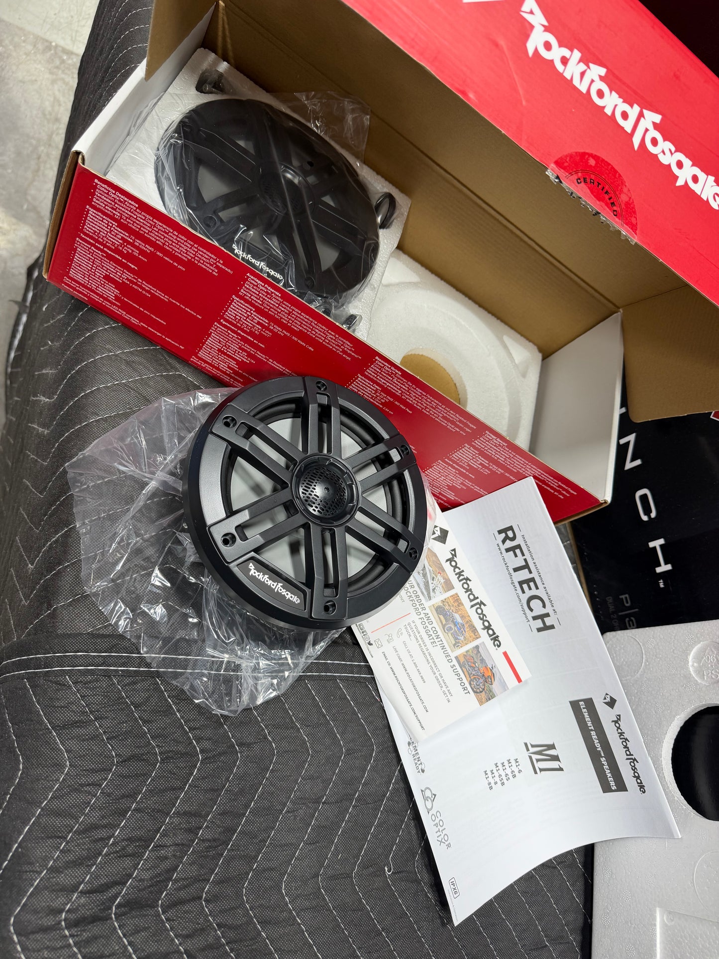 Rockford Fosgate Marine speaker M1-65B (Open Box)