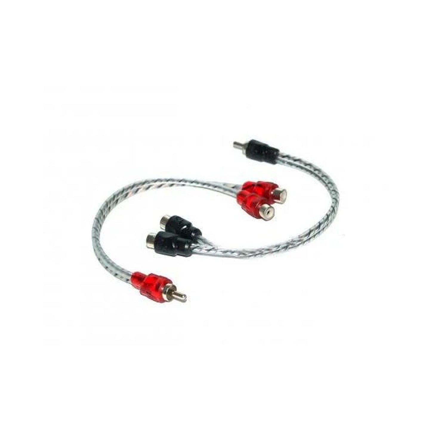 1 Male To 2 Female HED Series Twisted RCA Y Splitter (Pair) - RHY2F