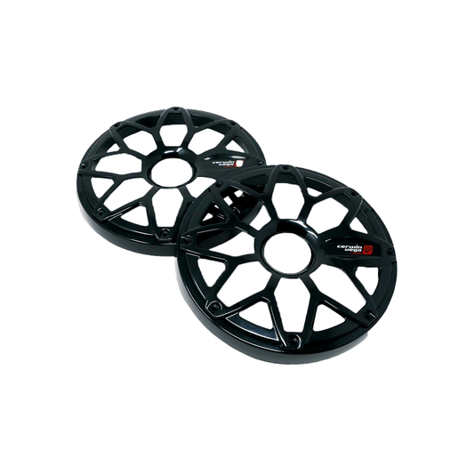 6.5" RPM Stroker Flush Mount Speaker Grill, Black (Pair) - SM65FBB
