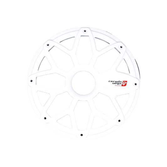 8" RPM Stroker Flush Mount Speaker Grill, White (Pair) -SM8FWW