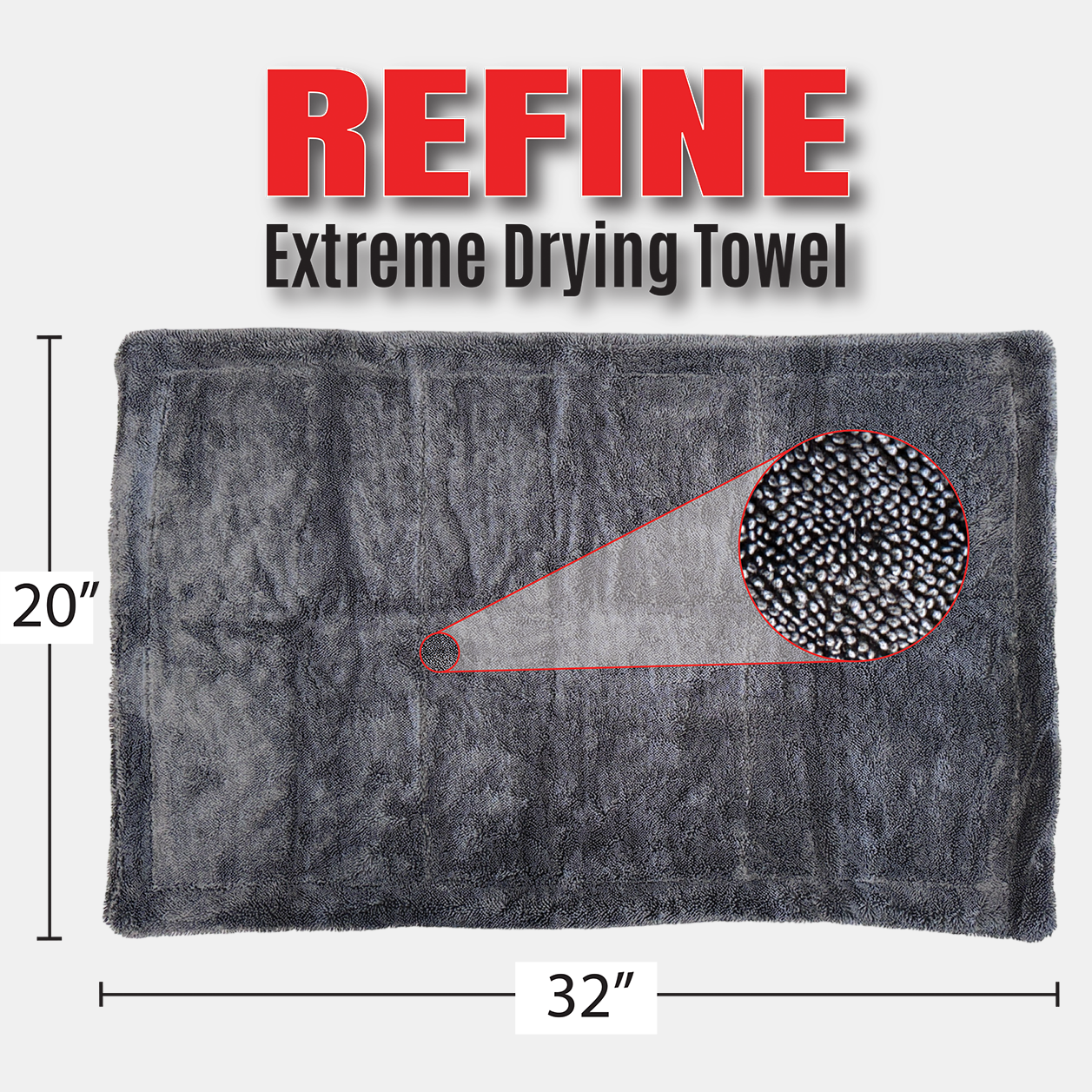 P & S Detail Products Refine Extreme Drying Towel S1160