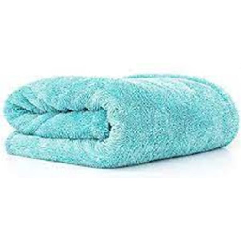 The Rag Company 16 x 16 LIQUID8R Twist Loop Drying Towel – AQUA BLUE / ICE GREY 51616LIQUID8RAQUA