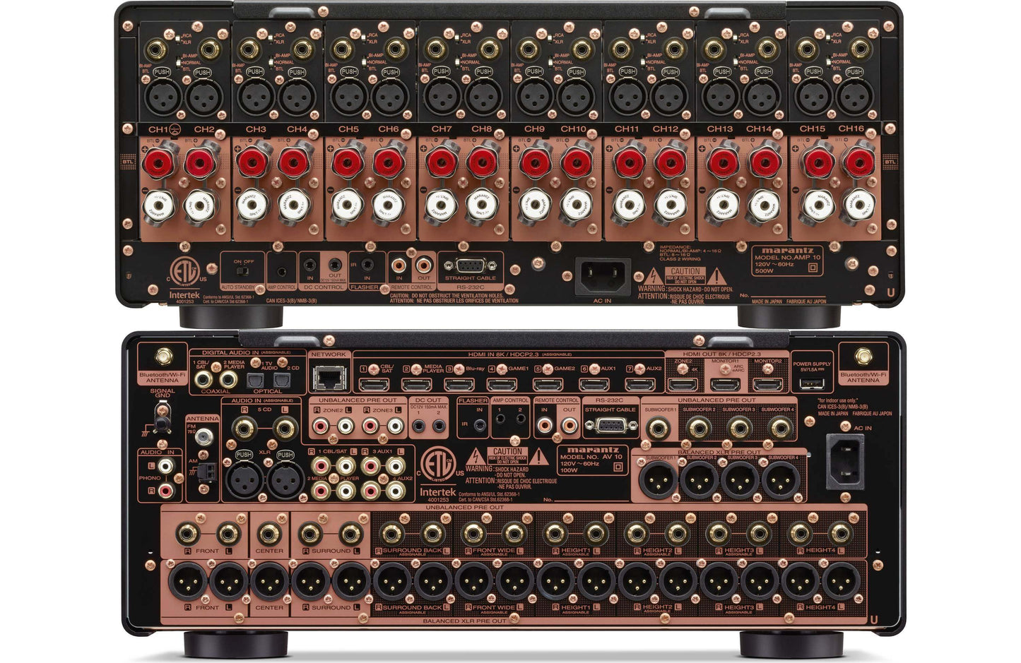 Marantz AV 10 15.4 Channel AV Preamplifier and Marantz AMP 10 16 Channel Power Amplifier Bundle