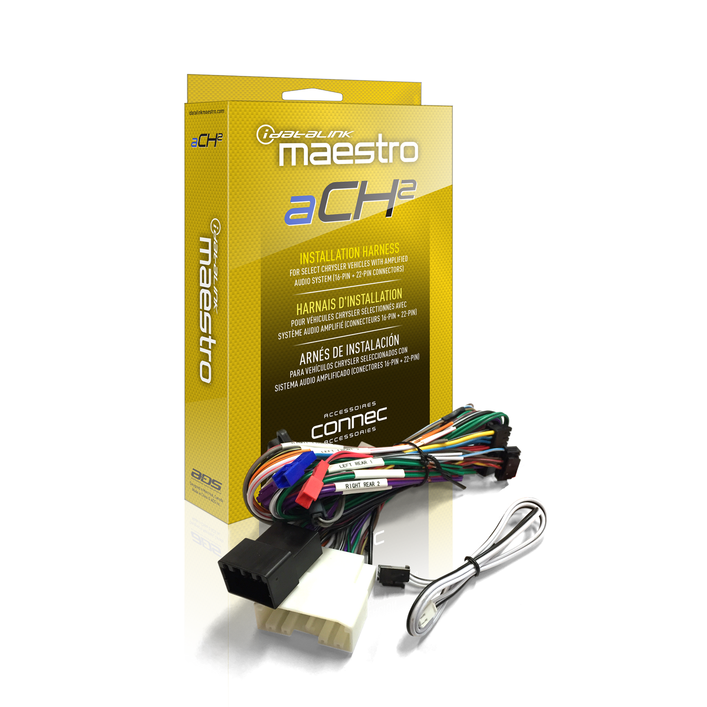 DSR1 Amp Replacement T-Harness for Select Chrysler, Dodge, Fiat, Jeep and Ram