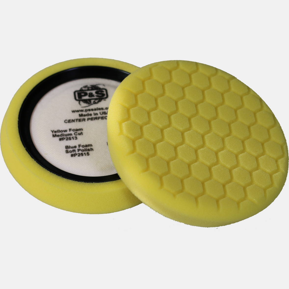 P & S Detail Products Foam CP Cut Pad-Yellow P2513
