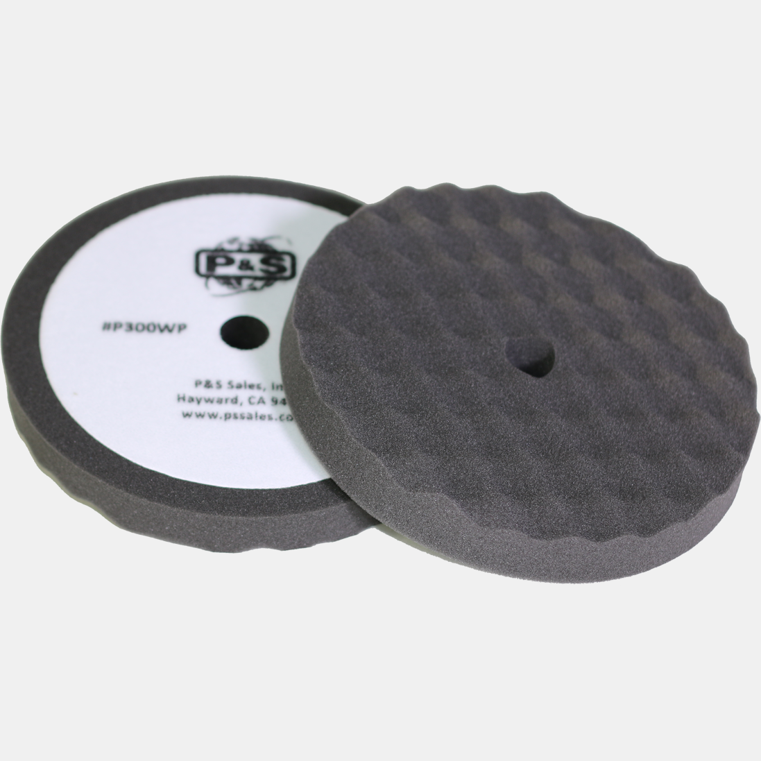 P & S Detail Products Polish Foam Velcro Waffle Pad-Grey P300WP