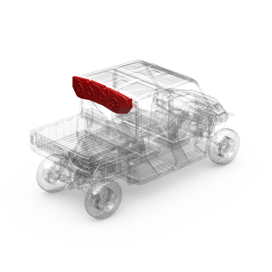 Rear Audio Cap for Select 2018+ Polaris Ranger Models