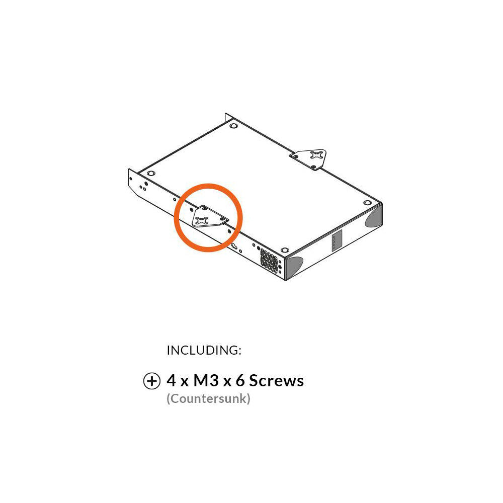 Surface Mount Kit for 1 or 2 PowerZone Half Rack Amplifiers