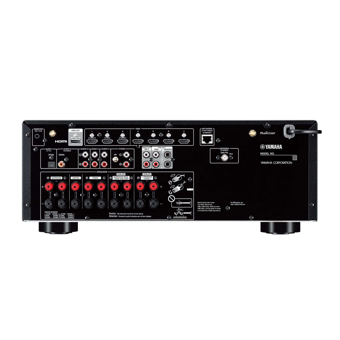 Yamaha RX-V6A 7.2 Channel 8K A/V Receiver