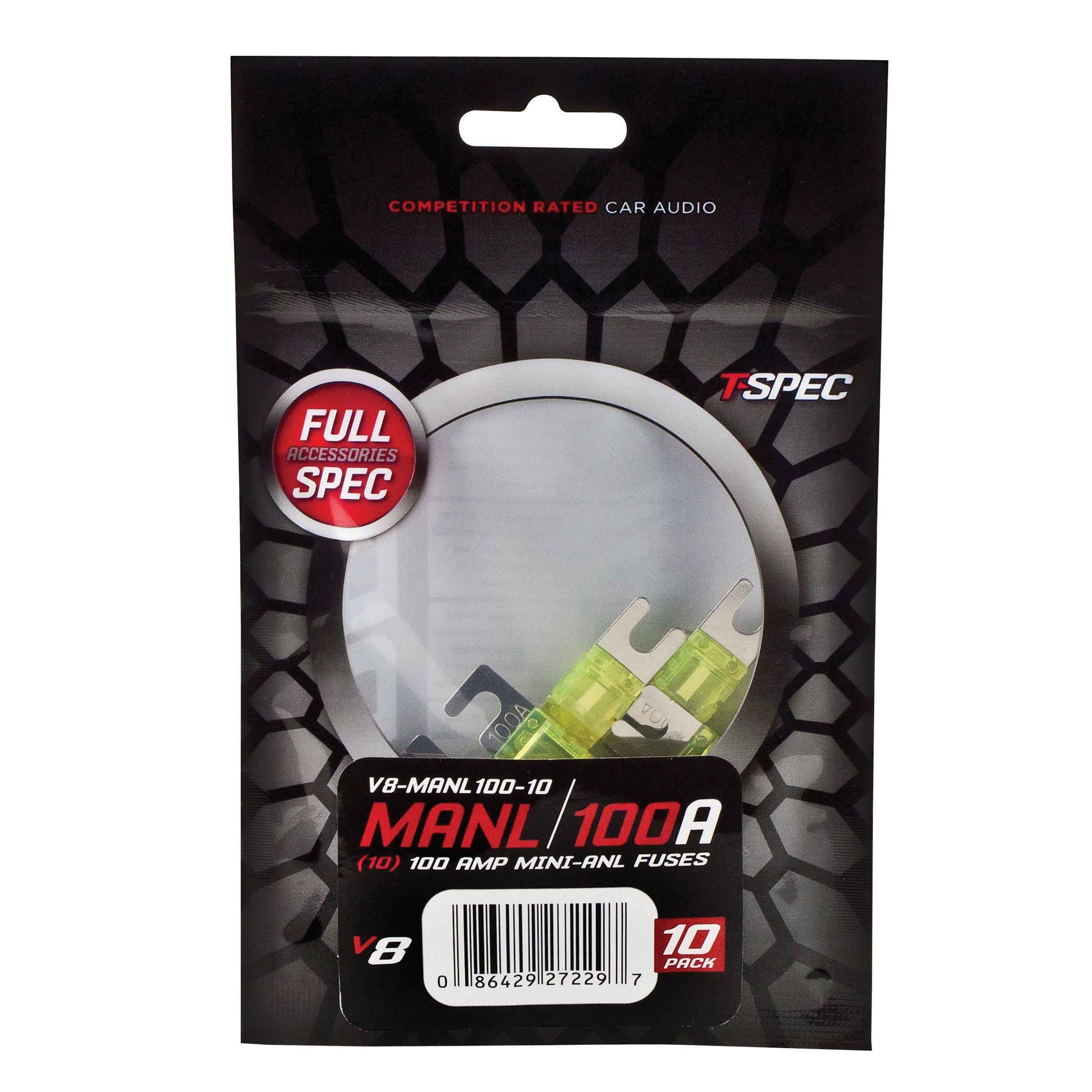V8 MINI ANL Fuses | 100A | 10 Pack