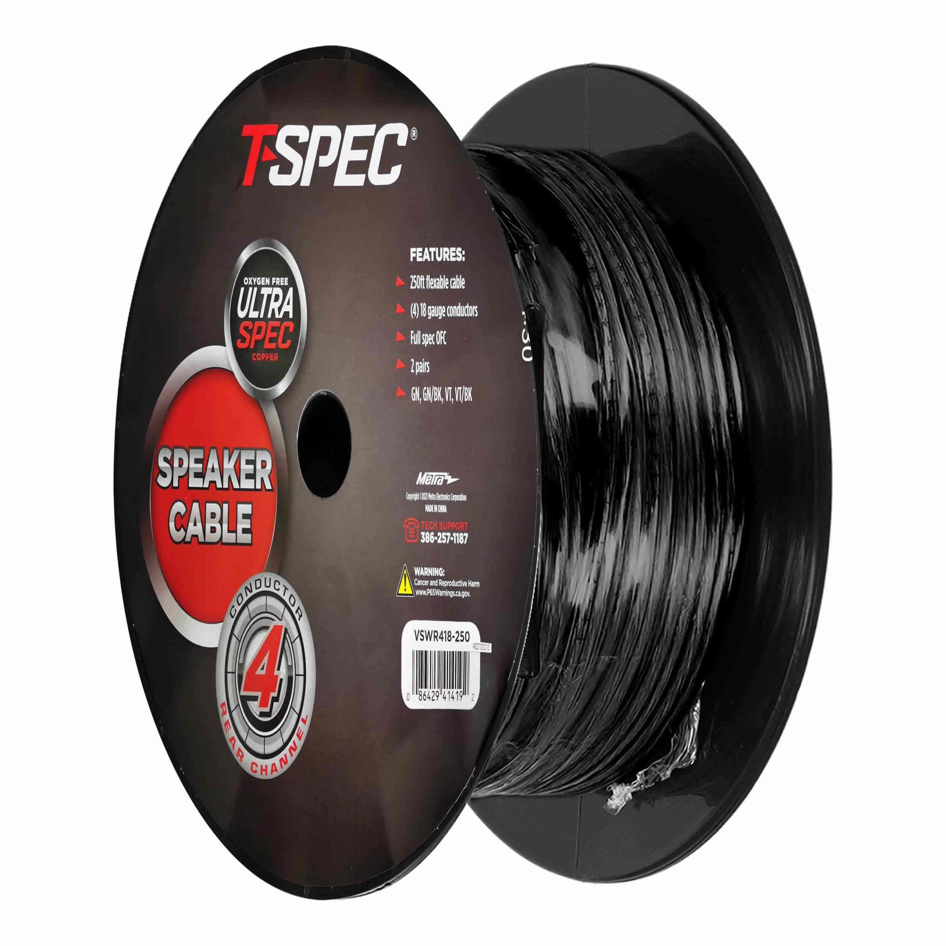 V8GT OFC Power Wire | 1/0 AWG | 50 ft. | Red