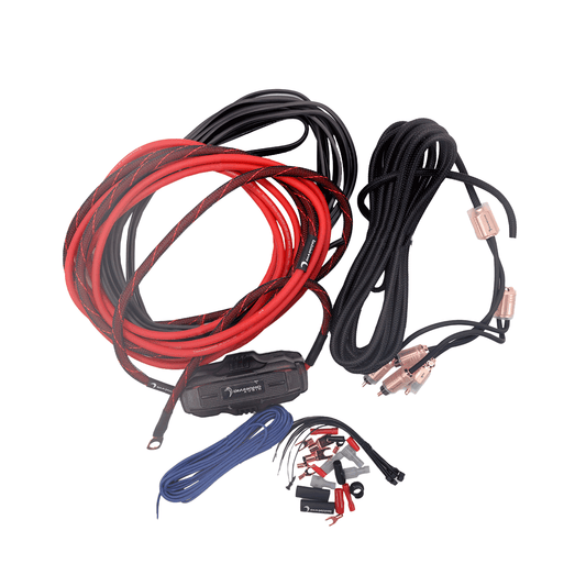 2-Channel 8 Gauge Amplifier Installation Kit W/ RCA Interconnect and 20 ft Speaker Cable - HX82