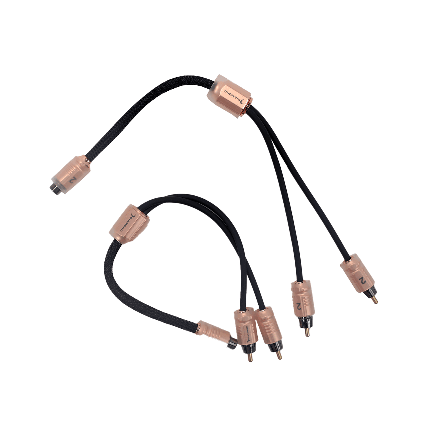 One Female to Two Male  Y RCA Cable- HXY2M