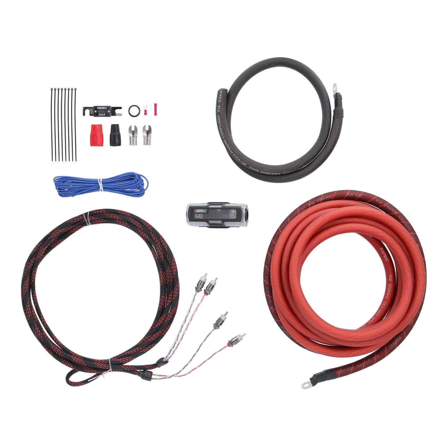 V12 Amp Kit with RCA | 1/0 AWG | 6000W