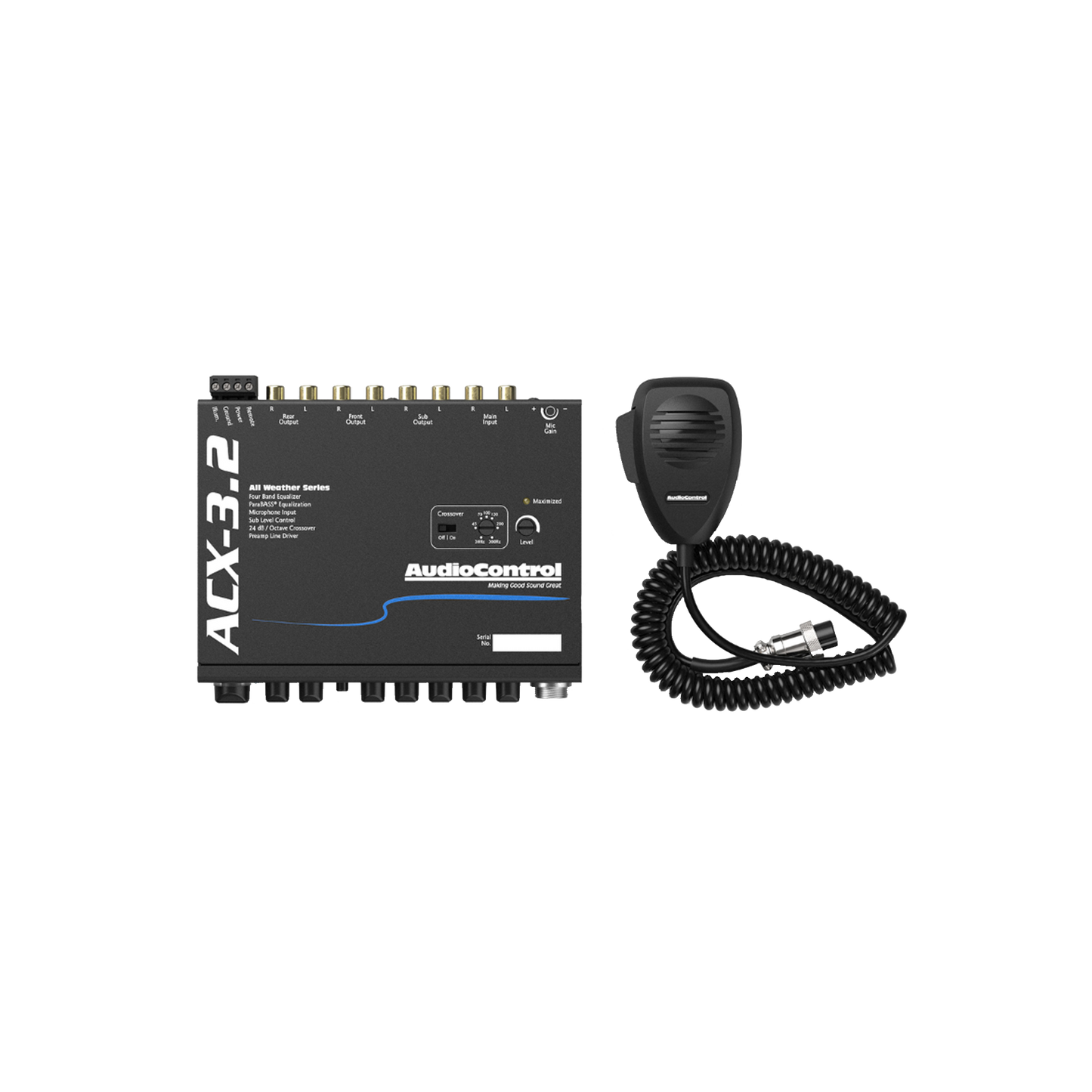 ACX-3.2 All-Weather Equalizer & Crossover with Paging Mic