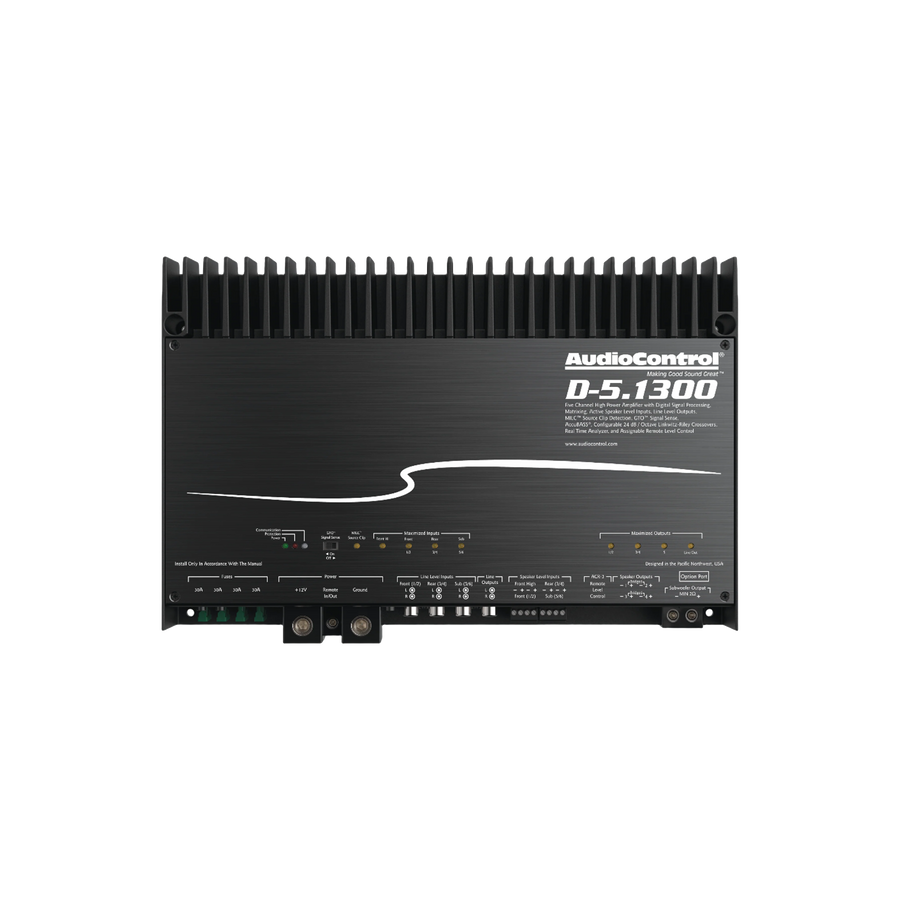 D-5.1300 High-Power 5-Channel DSP Matrix Amplifier w/AccuBass