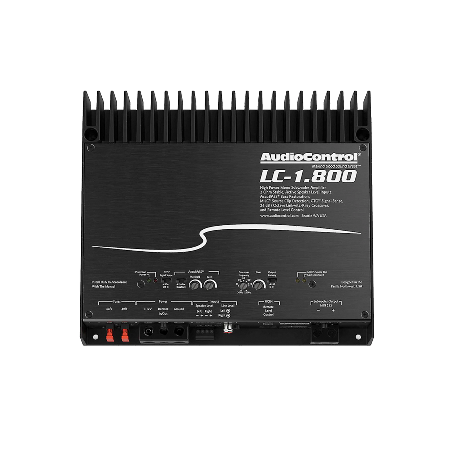 LC-1.800 High-Power Monoblock Amplifier w/AccuBASS
