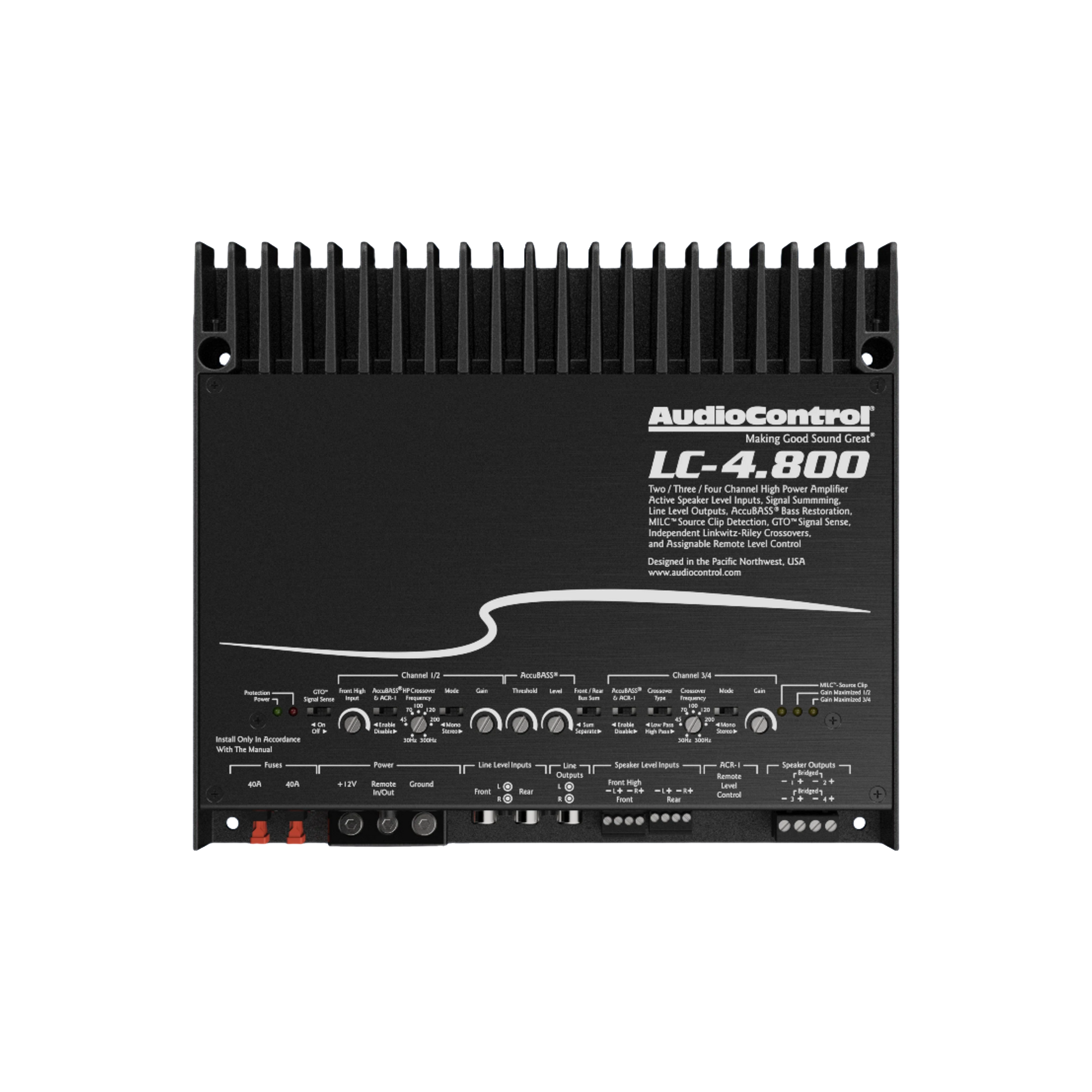 LC-4.800 High-Power 4-Channel Amplifier w/AccuBASS