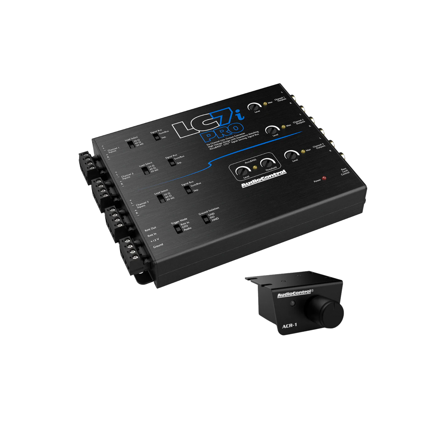 LC7iPRO 6-Channel Line Output Converter w/AccuBASS & ACR-1 Remote