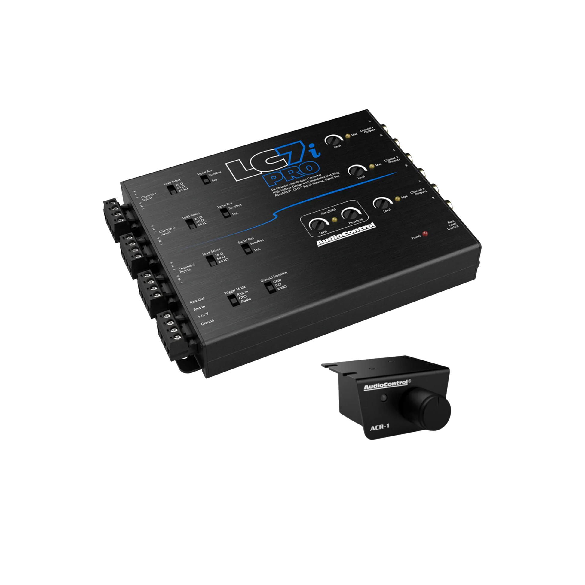 LC7iPRO 6-Channel Line Output Converter w/AccuBASS & ACR-1 Remote