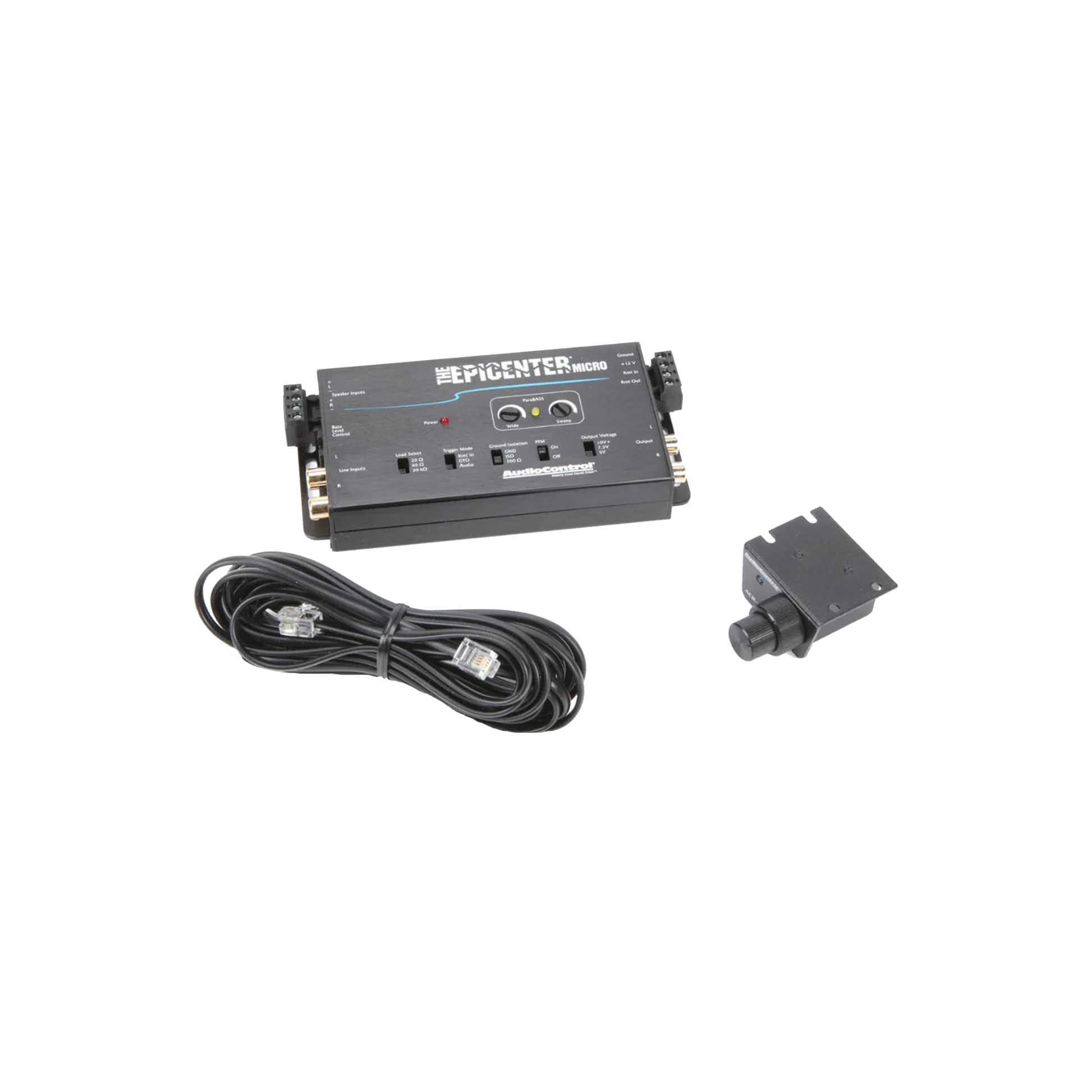 The EPICENTER Micro Bass Restoration Processor & Line Output Converter w/ACR-4 Remote