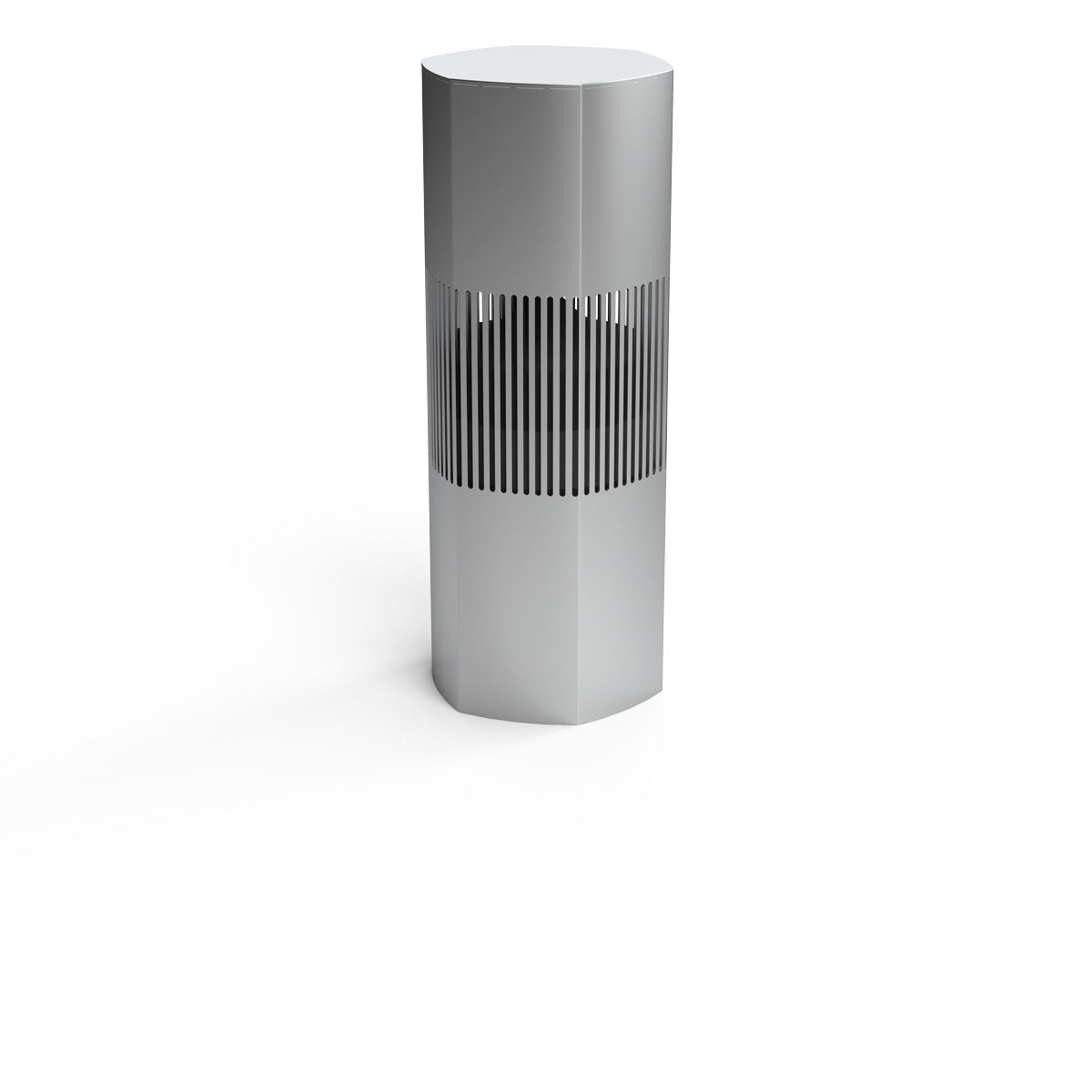 Luxury Bollard Spkr, 10in Sub, 360deg 6.5in 8hm/70v, Silver