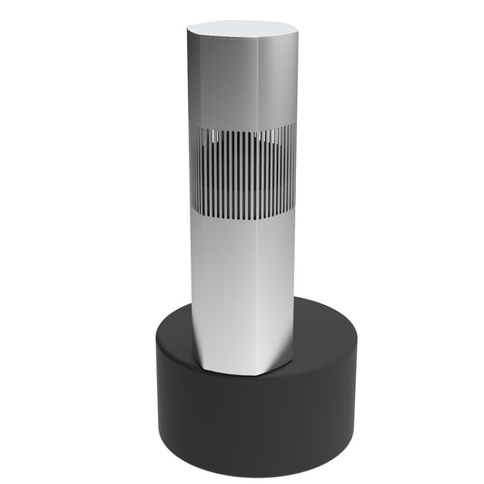 Luxury Bollard Spkr, 10in Sub, 360deg 6.5in 8hm/70v, Silver