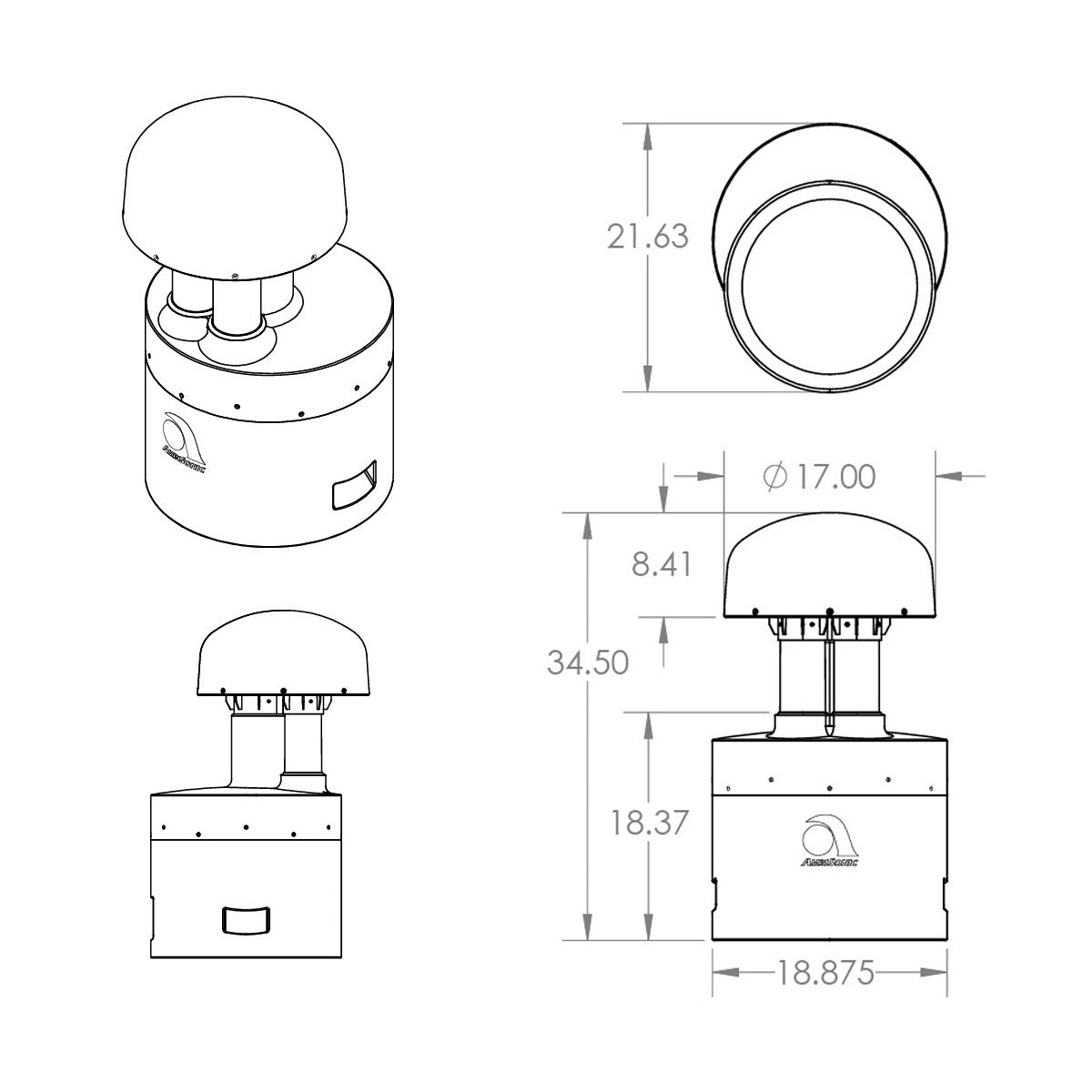 12in Band Pass In Ground Subwoofer w- 70v 300w Transformer
