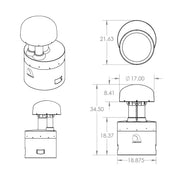 12in Band Pass In Ground Subwoofer w- 70v 300w Transformer
