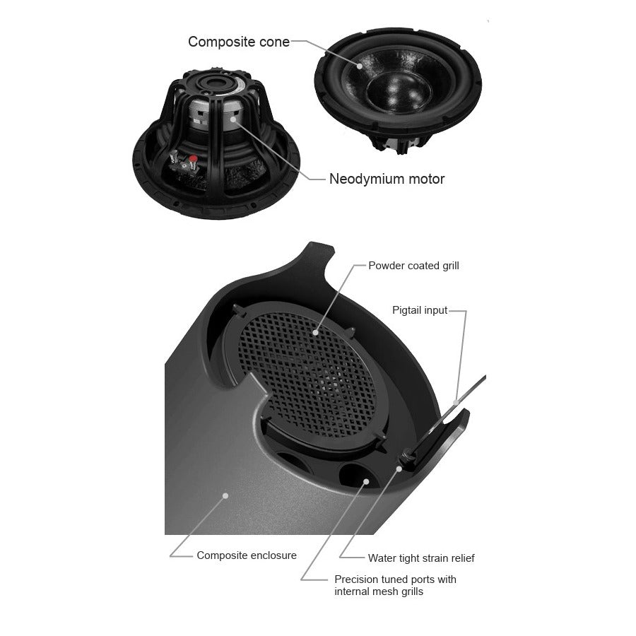 12in High Power Outdoor Subwoofer w-70v 300w Transformer