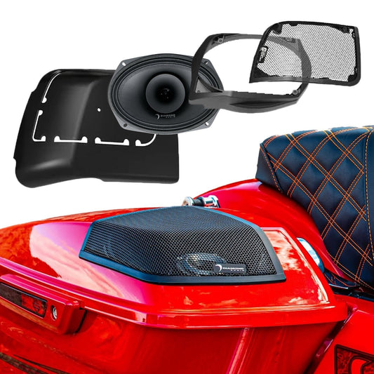 2014-2023 Harley Davidson® Cut In Lid Kit with MP692 (2Ω) Speakers - MSMP692LK