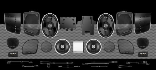 500w 4CH AMP &amp; 4 COAX SPEAKER H-D® COMPLETE SYSTEM