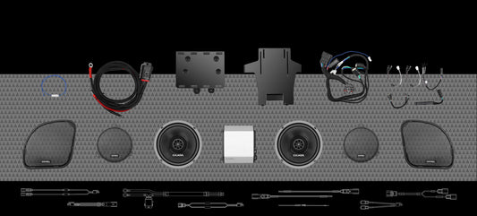 4CH AMP &amp; 4 PRO COAX SPEAKER H-D® COMPLETE SYSTEM FOR 2014-2023 H-D® ULTRA MOTORCYCLES