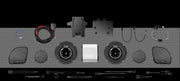 700w 4CH DSP AMPLIFIER &amp; 2 COAXIAL HORN SPEAKER COMPLETE SYSTEM