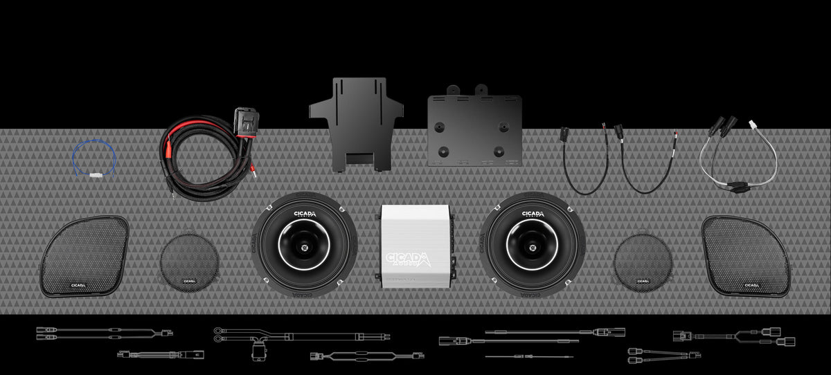 700w 4CH DSP AMPLIFIER &amp; 2 COAXIAL HORN SPEAKER COMPLETE SYSTEM