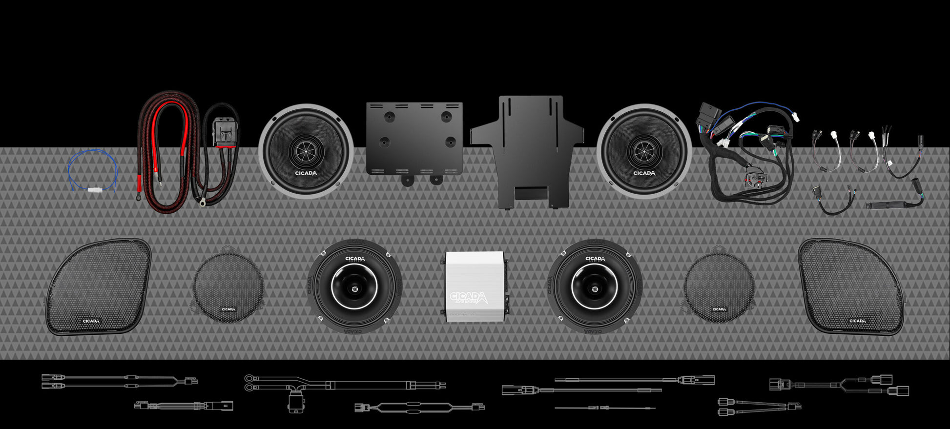 FLXP/CH/CXX 4 CH / 4 SPEAKER SYSTEM FOR 2014-2023 H-D® ULTRA MOTORCYCLES