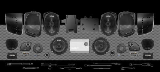1400w 4CH DSP AMP &amp; 8 COMPONENT SPEAKER H-D® COMPLETE SYSTEM