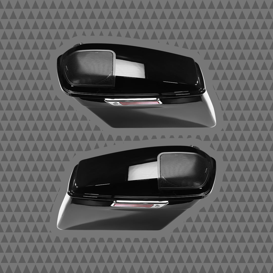 2014-2023 Extended Saddlebag System with 6×9″ Lid and 10″ Bag Cutouts
