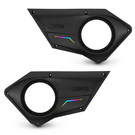 Polaris RZR Front Door Panels for 8” Speakers with Digital LED Lighting