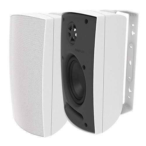 Adept Audio IO50W 5.25" White Surface-Mount Indoor/Outdoor Speakers